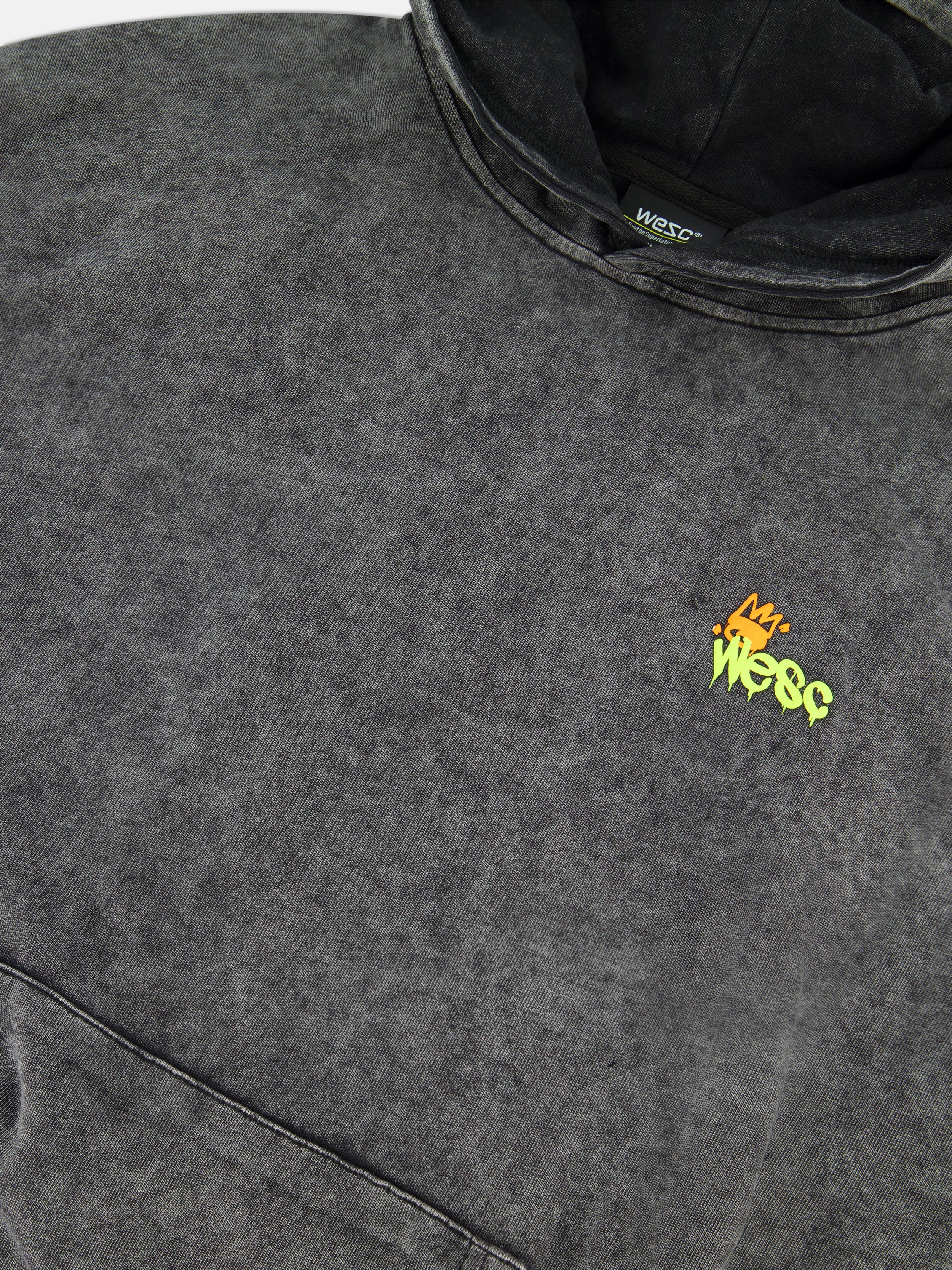 DROPPED SHOULDER SKATER GLITCH HOODIE - Image 3