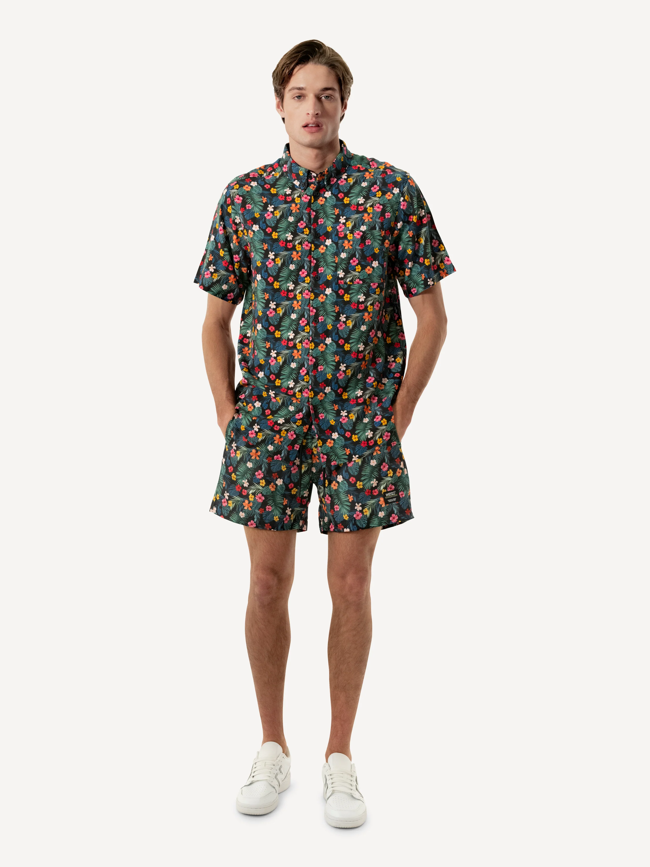 ODEN S/S SHIRT MONSTERA FLOWERS AOP - Image 2