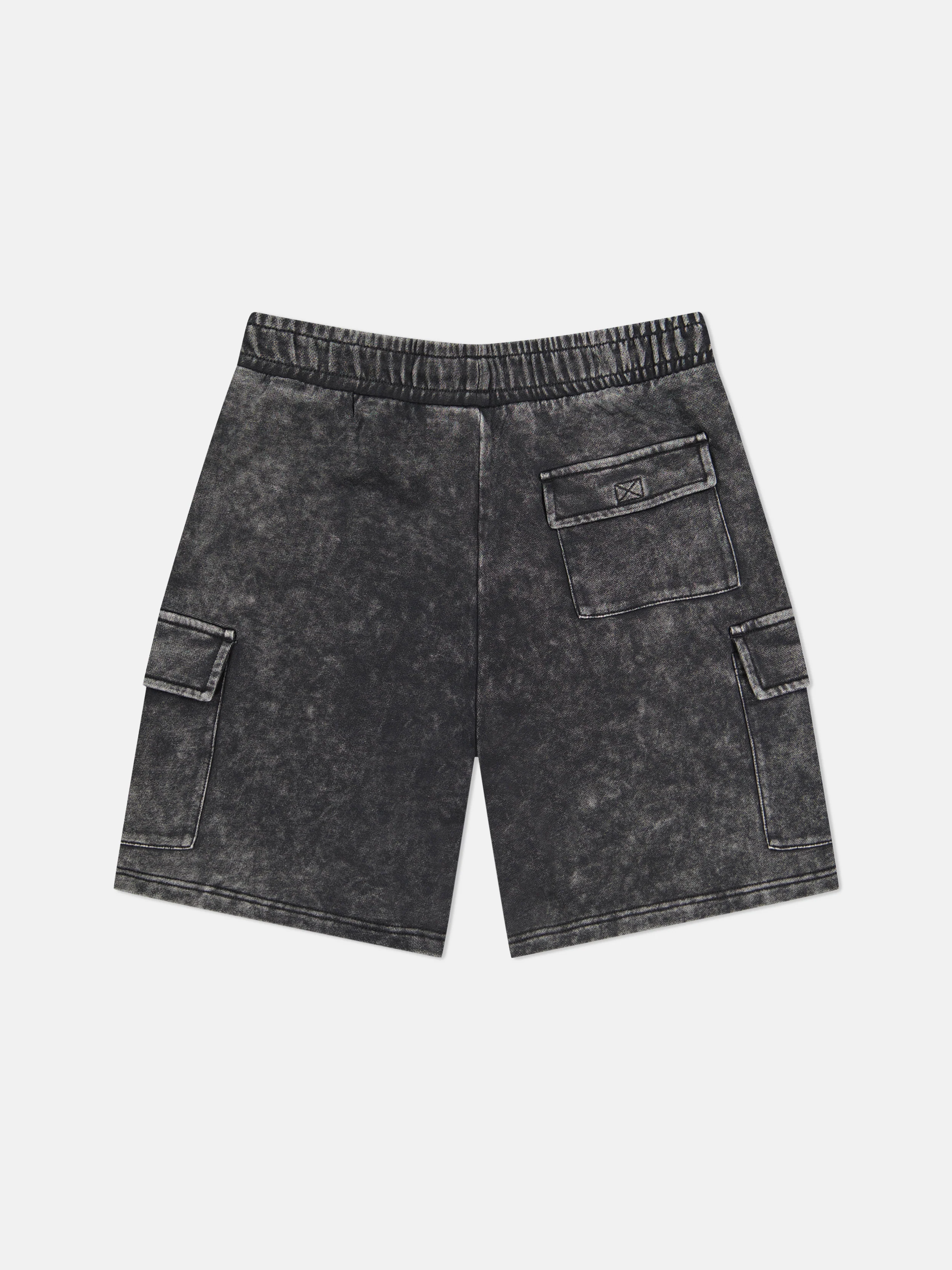 MARTY CARGO SHORTS ENZYME WASHED PALM LOGO - Image 3